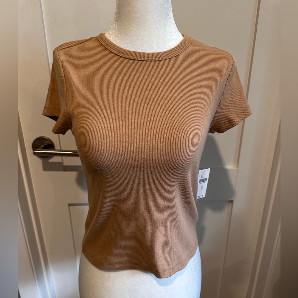 Maeve Tan Crop Top